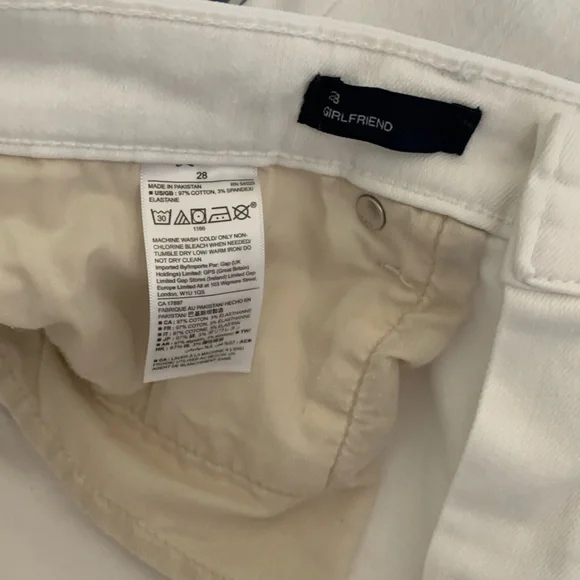 GAP Girlfriend Jeans White - Picture 5 of 13